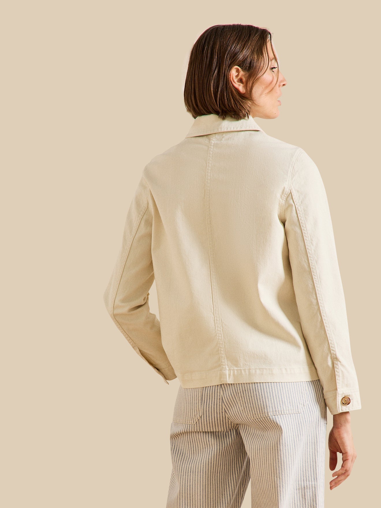 Veste worker jean femme coton