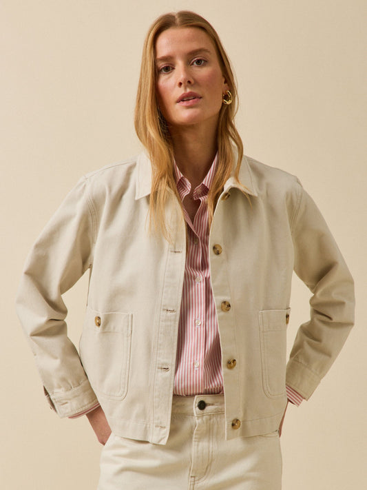 Veste worker femme coton biologique