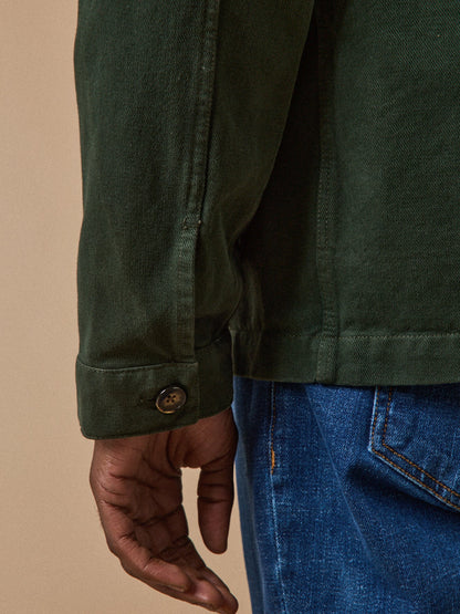 Veste worker homme twill coton recyclé