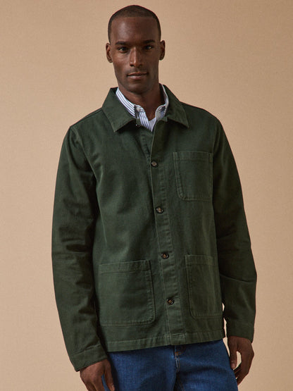 Veste worker homme twill coton recyclé